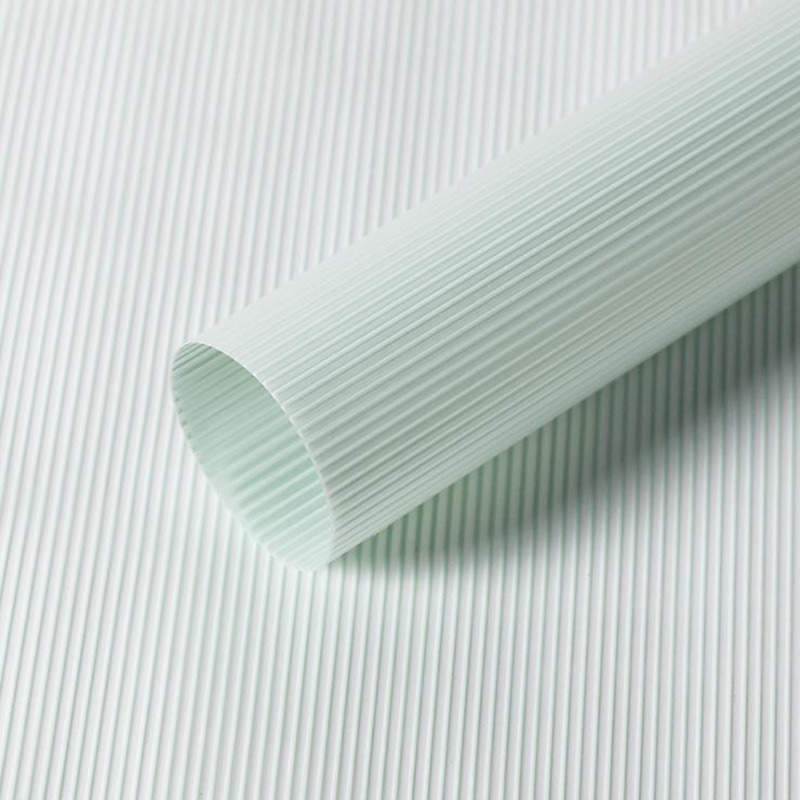 MYHC-04 Haze Line Warna Solid Pola Vertikal Film Kemasan Bunga