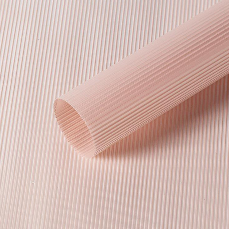 MYHC-04 Haze Line Warna Solid Pola Vertikal Film Kemasan Bunga