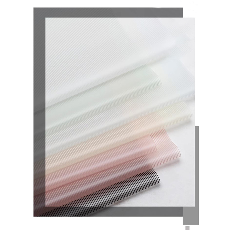 MYHC-04 Haze Line Warna Solid Pola Vertikal Film Kemasan Bunga