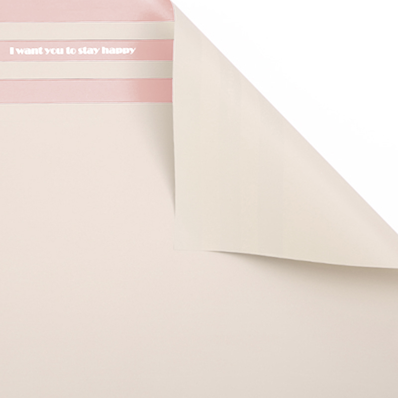 MYHC-22 Kertas Pembungkus Bunga Film Pearlescent Horisontal Tepi Satu Sisi 57×57cm (± 2cm)
