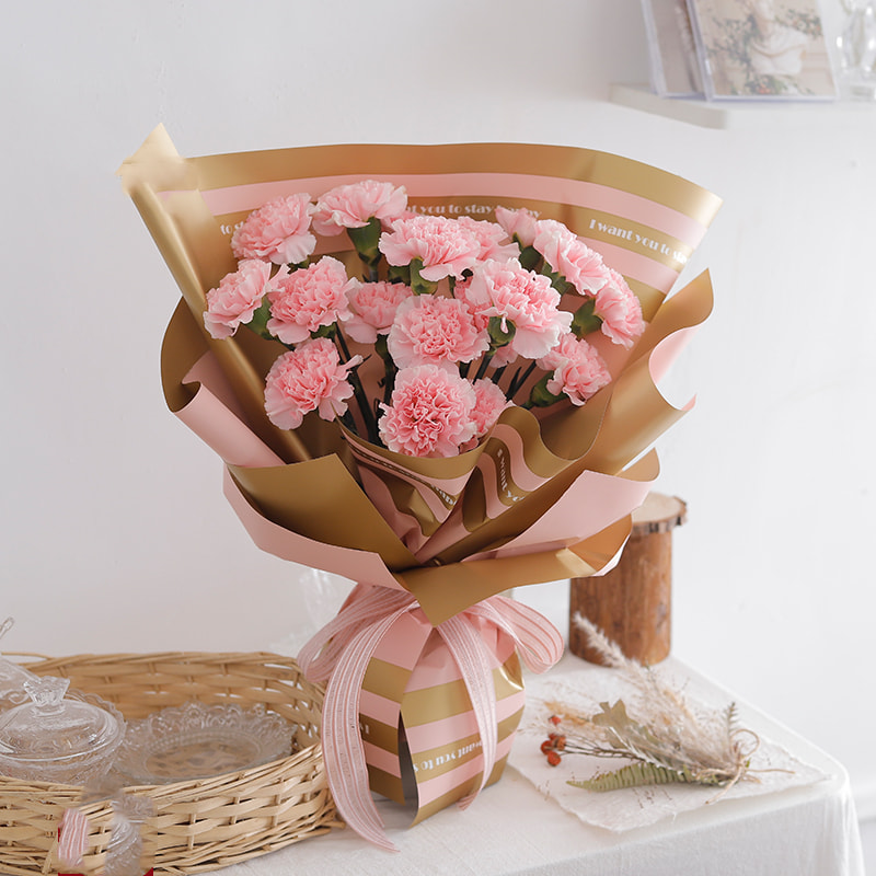 MYHC-22 Kertas Pembungkus Bunga Film Pearlescent Horisontal Tepi Satu Sisi 57×57cm (± 2cm)