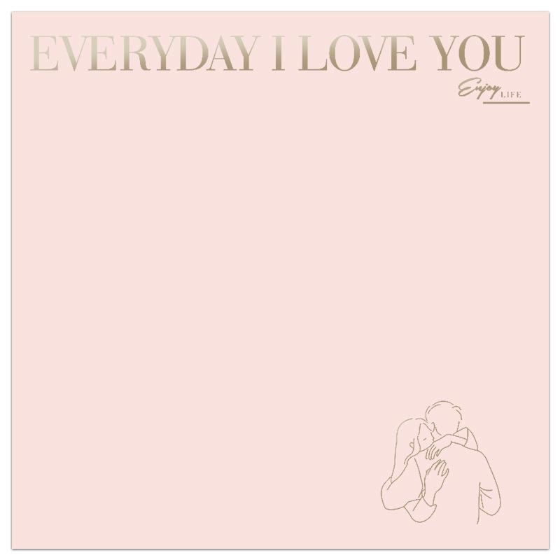 MYHC-40 Kertas Pembungkus Bunga Katun Monokrom Pola Jane Eyre Hug