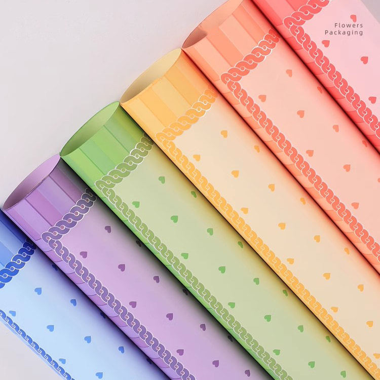 MYHC-65 Gaun Putri Film Kemasan Bunga Plastik Warna Cerah
