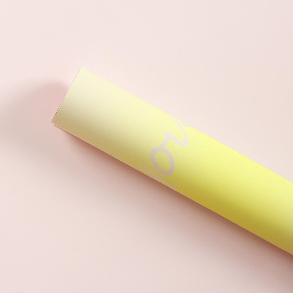 MYHC-66 Kertas Pembungkus Bunga Tahan Air Warna Gradien Macaron