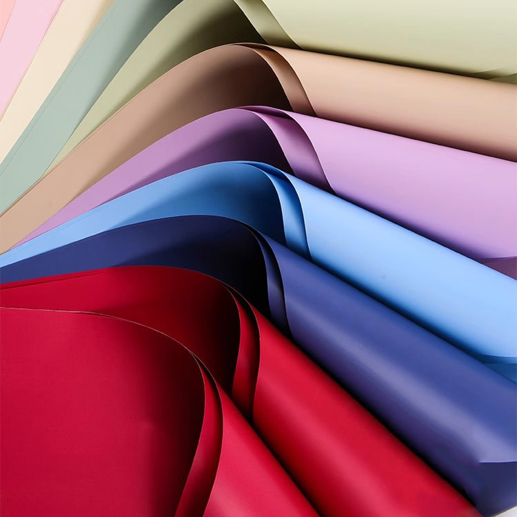 MYHC-68 Pearl Film 8 Silk 45×50cm (± 2cm) Kertas Pembungkus Bunga Warna Solid