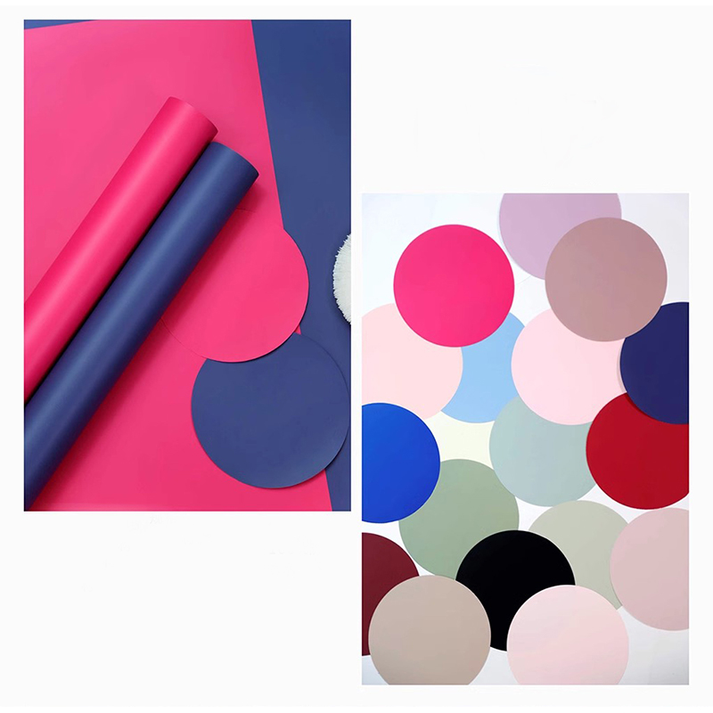 MYHC-68 Pearl Film 8 Silk 45×50cm (± 2cm) Kertas Pembungkus Bunga Warna Solid