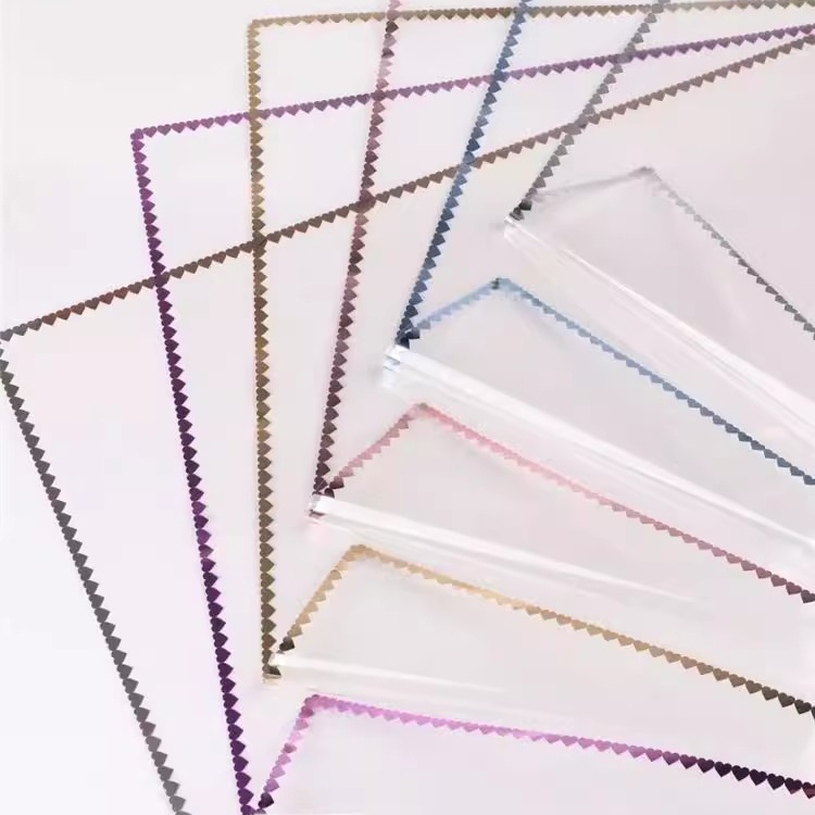 MYHC-73 Lace Glitter Film Opp Film Kemasan Bunga Transparan