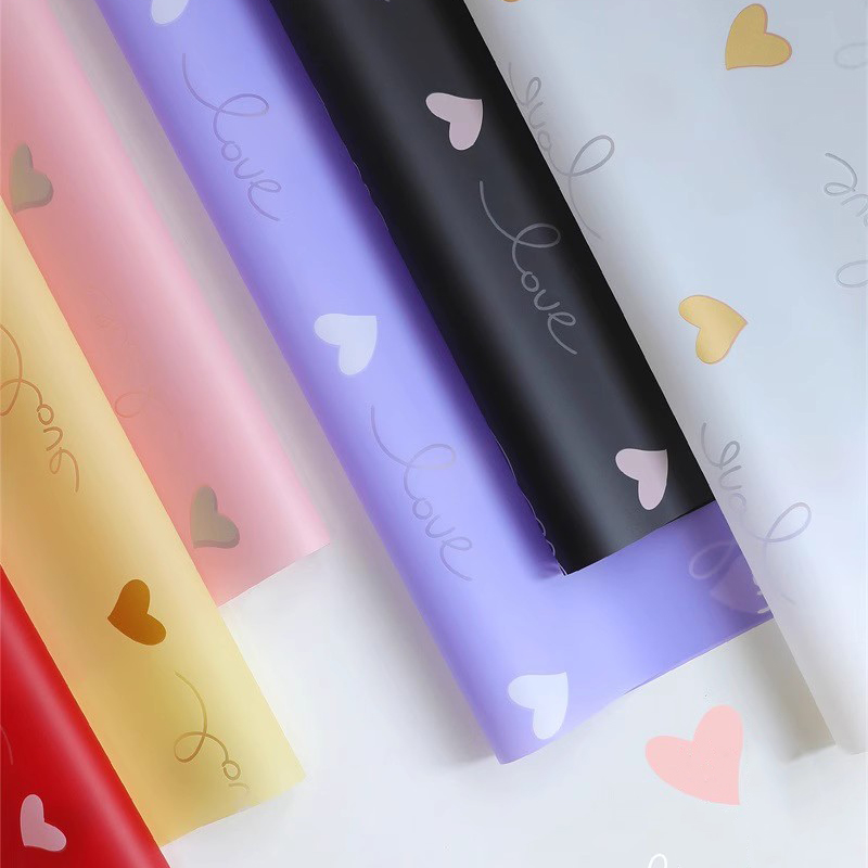 MYHC-75 6 Warna Film Kemasan Bunga Matte 57×57cm (±2cm).