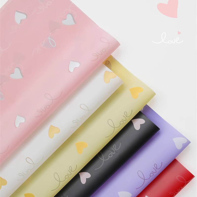 MYHC-75 6 Warna Film Kemasan Bunga Matte 57×57cm (±2cm).
