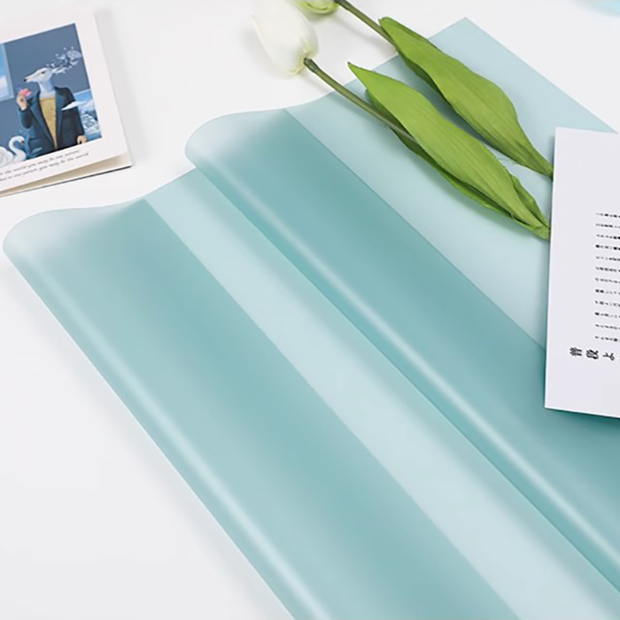 Kertas pembungkus bunga tembus warna solid matte