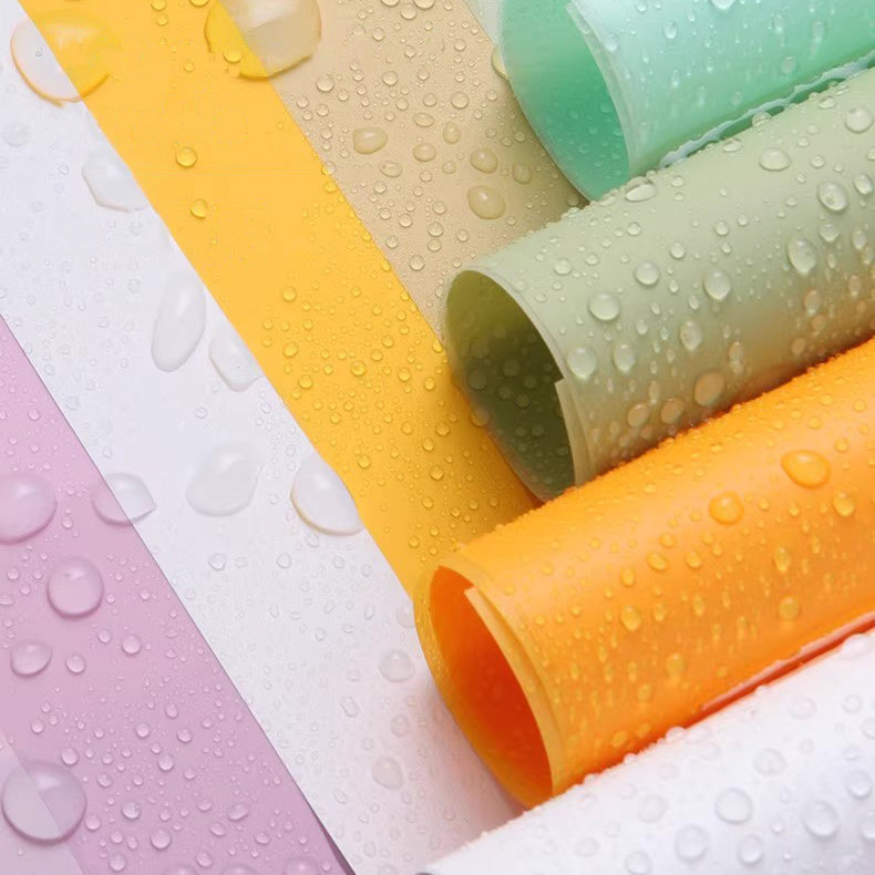 Kertas pembungkus bunga tembus warna solid matte