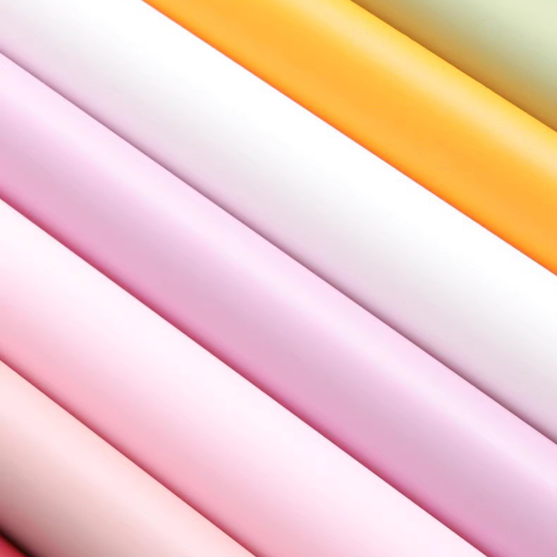 Kertas pembungkus bunga tembus warna solid matte