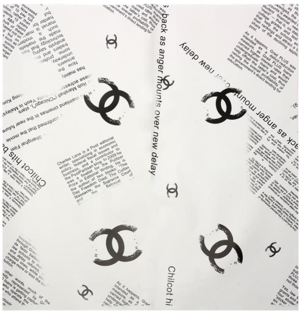 Kertas kado merk chanel