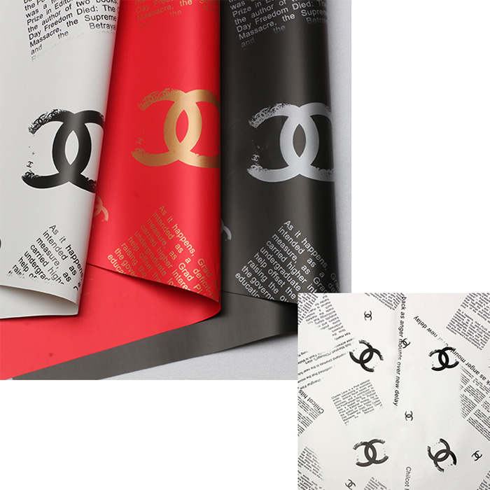 Kertas kado merk chanel
