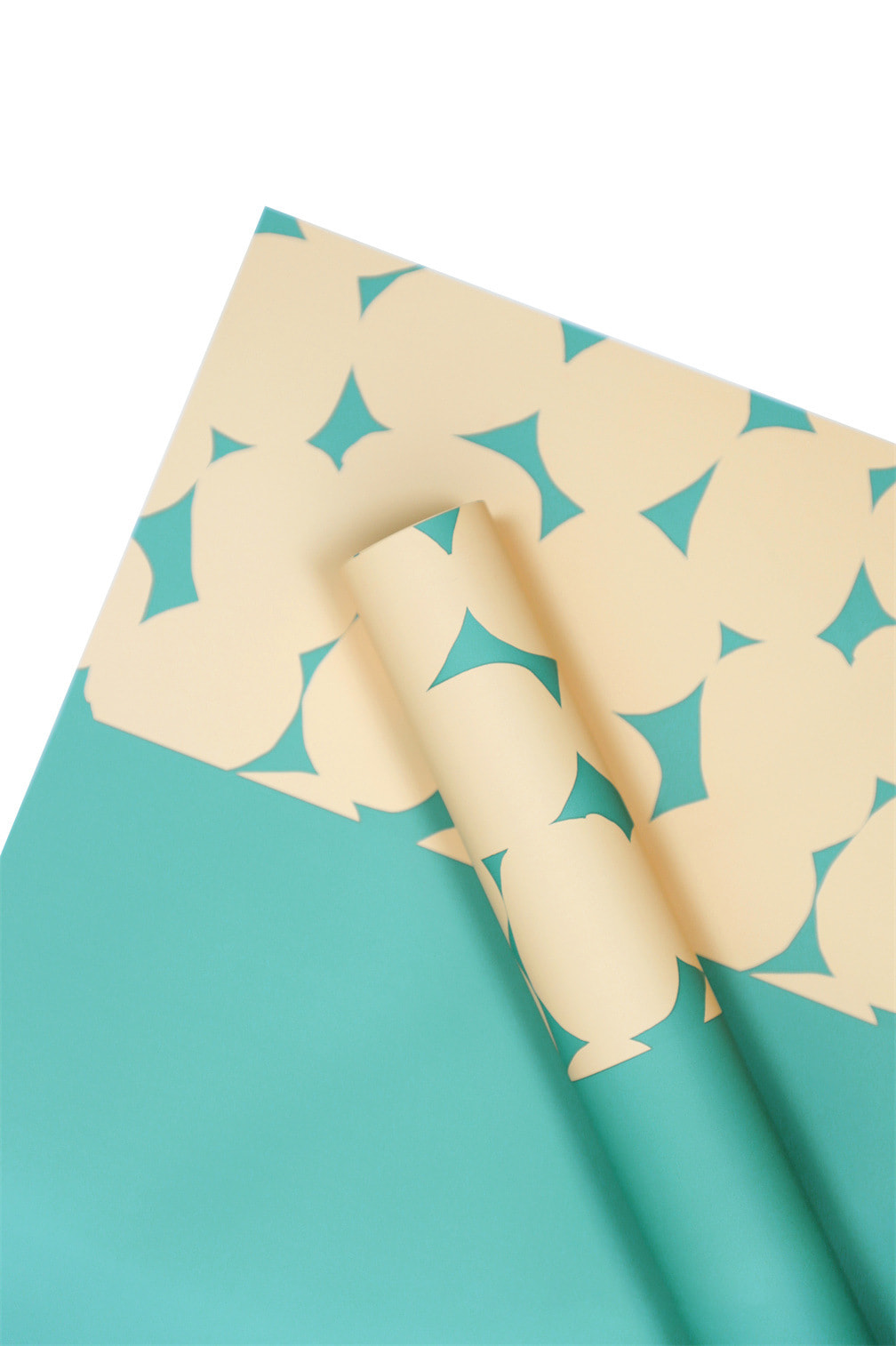 Kertas pembungkus bunga polkadot dua warna