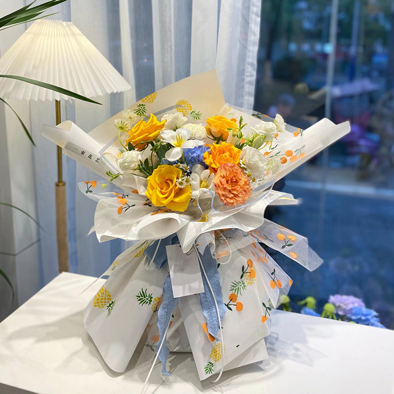 Film kemasan buket bunga plastik anti-kabut dan tahan lembab